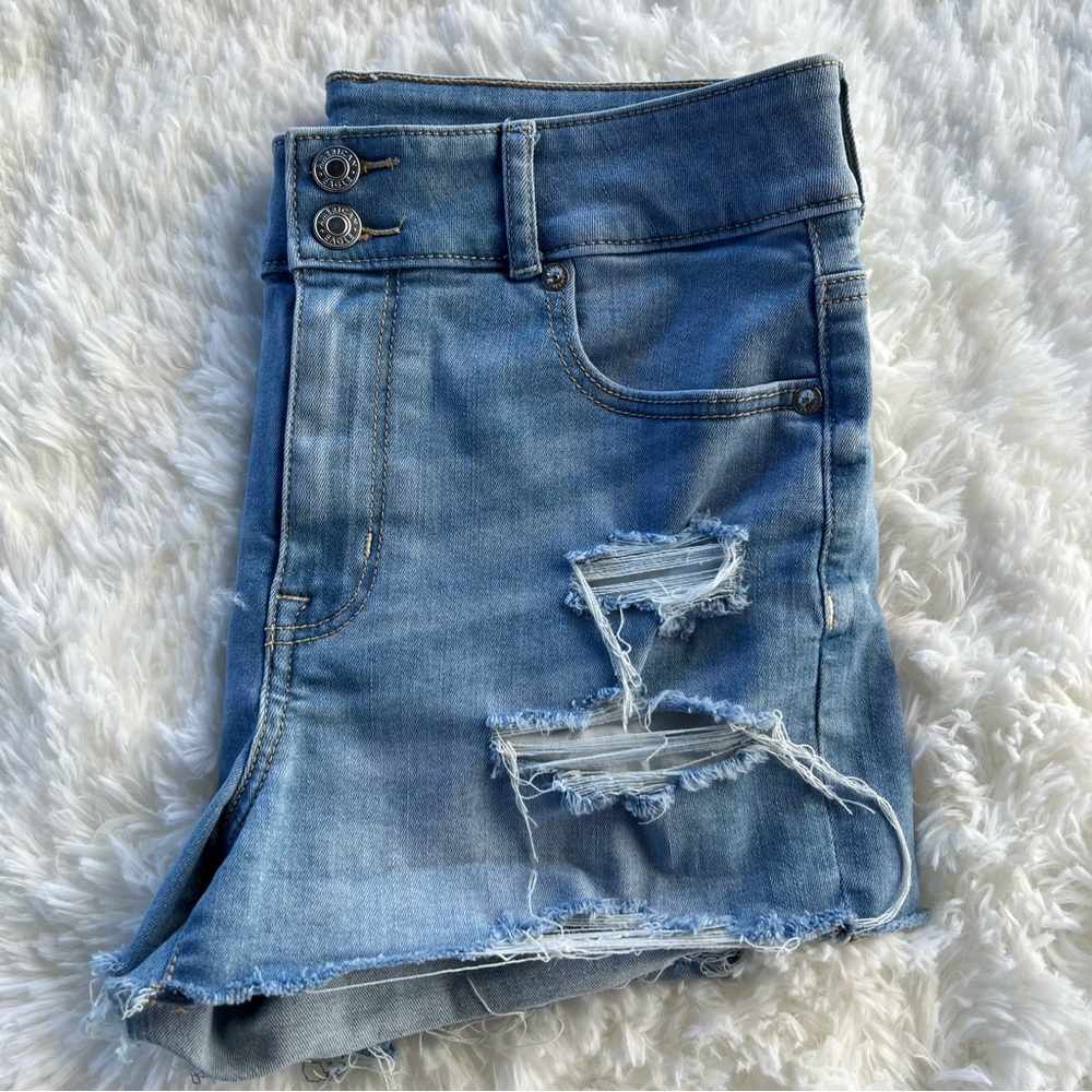 American eagle, super hi-rise shortie, size 8